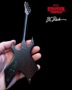 AXE HEAVEN Stranger Things Eddie's Guitar B.C. Rich NJ Warlock Miniature Guitar Gift