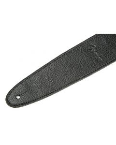 Genuine Fender Artisan Crafted Leather Adjustable Guitar Strap, 2.5" Wide, Black