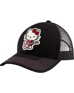 Fender X Hello Kitty Official Logo Patch Hat, Black, One Size Fits Most