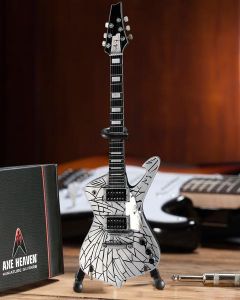 AXE HEAVEN Official KISS Paul Stanley Cracked Mirror Iceman MINIATURE Guitar
