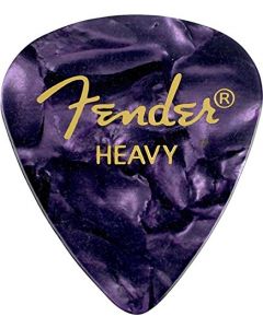 Fender 351 Premium Celluloid Guitar Picks - HEAVY, PURPLE - 12-Pack (1 Dozen)
