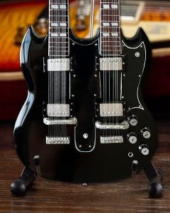 AXE HEAVEN Slash Gibson 1966 EDS-1275 Doubleneck Aged Miniature Guitar Gift