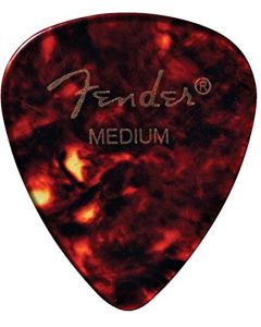 Fender 451 Classic Celluloid Guitar Picks, SHELL - MEDIUM, 12-Pack (Dozen)