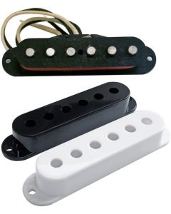 Habanero Serano Single Coil Neck Pickup with Black and White Covers, GJSTVNBW