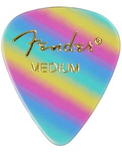 Fender 351 Premium Celluloid Guitar Picks - MEDIUM, RAINBOW - 12-Pack (1 Dozen)