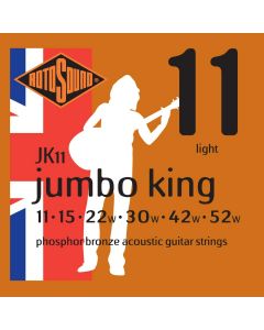 Rotosound Jumbo King Phosphor Bronze Acoustic Guitar Strings Set - JK11 11-52