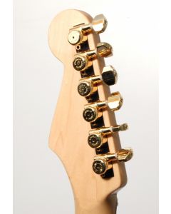 Hipshot GOLD 6-InLine Grip-Lock Non-Staggered Closed Guitar Tuners w/ UMP Kit