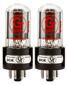 Groove Tubes Gold GT-6V6-S Matched Power Tubes Medium (4-7 GT Rating) DUET/PAIR