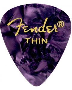 Fender 351 Premium Celluloid Guitar Picks - PURPLE MOTO, THIN 144-Pack (1 Gross)