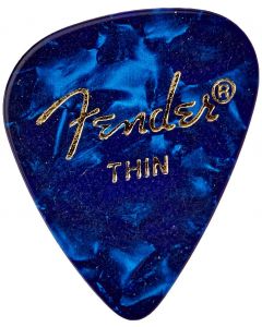 Fender 351 Premium Celluloid Guitar Picks - BLUE MOTO, THIN 144-Pack (1 Gross)