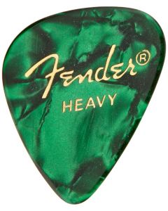 Fender 351 Premium Celluloid Guitar Picks - GREEN MOTO, HEAVY 144-Pack (1 Gross)