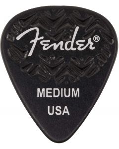 Genuine Fender Wavelength 351 Guitar Picks (6 Pack) MEDIUM, BLACK