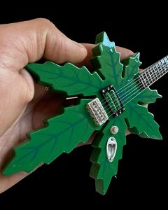AXE HEAVEN Sweet Leaf Guitar Tommy Chong Pot Leaf Shape Miniature Guitar Gift