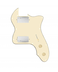 920D Custom 72 Thinline Tele Loaded Pickguard With Nickel Smoothie Humbuckers, Aged White Knobs, and Aged White Pickguard