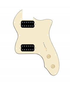 920D Custom 72 Thinline Tele Loaded Pickguard With Uncovered Smoothie Humbuckers, Aged White Knobs, and Aged White Pickguard