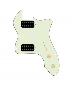 920D Custom 72 Thinline Tele Loaded Pickguard With Uncovered Smoothie Humbuckers, Aged White Knobs, and Mint Green Pickguard