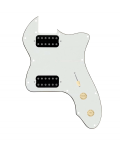 920D Custom 72 Thinline Tele Loaded Pickguard With Uncovered Smoothie Humbuckers, Aged White Knobs, and Parchment Pickguard
