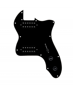 920D Custom 72 Thinline Tele Loaded Pickguard With Uncovered Smoothie Humbuckers, Black Knobs, and Black Pickguard