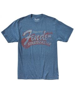 Genuine Fender "Since 1954" Guitar Logo Tee Men's T-Shirt - BLUE - L, LARGE