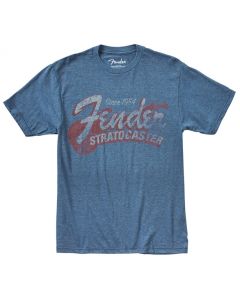 Genuine Fender "Since 1954" Guitar Logo Tee Men's T-Shirt - BLUE - XL