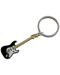 Genuine Fender Stratocaster/Strat Guitar Gift Key Chain, Black