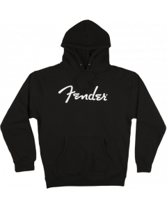 Genuine Fender Guitars Logo Hoodie/Sweatshirt, Black, XL (EXTRA LARGE)