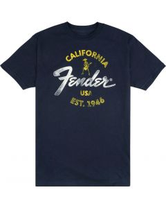 Fender Guitars Baja Blue T-Shirt, Blue, M (MEDIUM) 919-0117-406