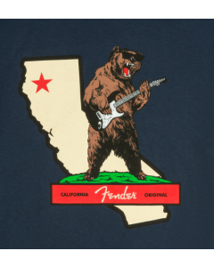 Fender Rocks Cali T-Shirt, Navy, S (SMALL) 919-0136-306