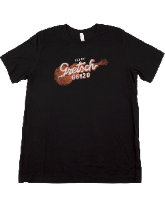 Gretsch Guitars G6120 Men's T-Shirt, Black, XXL (2XL)