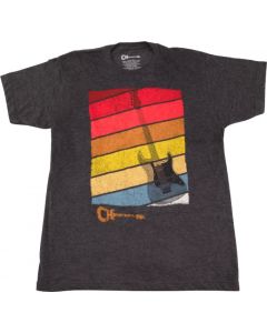 Charvel Guitars Sunset Men's T-Shirt, Charcoal, LARGE (L)