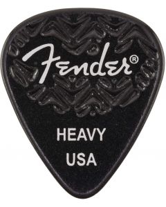 Genuine Fender Wavelength 351 Guitar Picks (6 Pack) HEAVY, BLACK