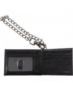Charvel Limited Edition Genuine Leather Wallet with Chain, Black, 992-2529-100