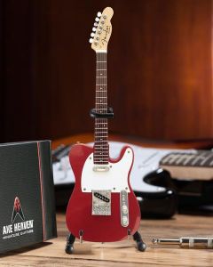 AXE HEAVEN Official Candy Apple Red Fender Telecaster/Tele MINIATURE Guitar Gift