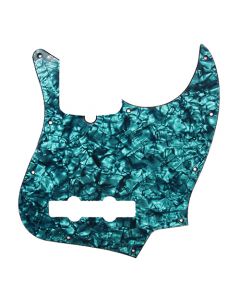 D'Andrea Pro 10-Hole Pickguard for Fender Jazz/J-Bass - Aqua Pearl, DPP-JB-AQP