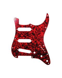 D'Andrea Pro Stratocaster/Strat 11-Hole Guitar Pickguard, Red Pearl, DPP-ST-RDP