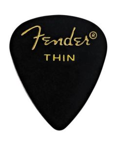 Fender 351 Classic Celluloid Guitar Picks - BLACK - THIN - 144-Pack (1 Gross)