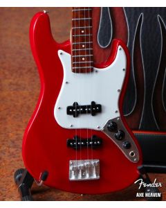 AXE HEAVEN Official Fender Red Jazz Bass MINIATURE Guitar Display Gift, FJ-001