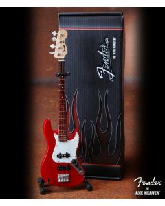AXE HEAVEN Official Fender Red Jazz Bass MINIATURE Guitar Display Gift, FJ-001