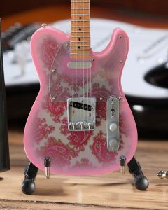 AXE HEAVEN Fender Pink Paisley Telecaster MINIATURE Guitar Display Gift, FT-005