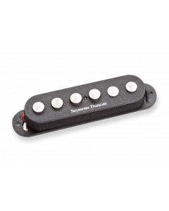 Seymour Duncan SSL-7 Quarter Pounder Staggered for Stratocaster, RWRP Middle, Black, 11202-09-RWRP