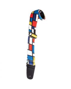 Henry Heller Artist Series 2" Wide Sublimation Multicolor Panels Guitar Strap