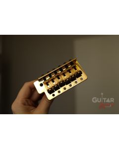 Genuine Fender Tremolo Bridge for MIM/Mexican Strat/Stratocaster Guitar - GOLD