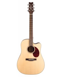 Jasmine JD37CE-NAT Solid-Top Dreadnought Acoustic-Electric Guitar