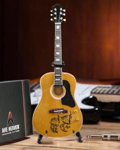 AXE HEAVEN John Lennon “Give Peace a Chance” MINIATURE Acoustic Guitar Display