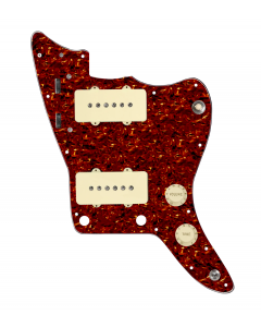 920D Custom JM Grit Loaded Pickguard for Jazzmaster With Aged White Pickups and Knobs ,  Tortoise Pickguard, and JMH-V Wiring Harness
