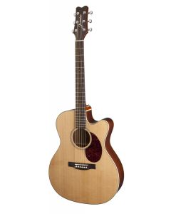 Jasmine JO37CE-NAT Solid-Top Orchestra Acoustic-Electric Guitar