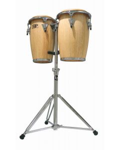 LP Latin Percussion Aspire Junior Natural Wood Congas w/Stand