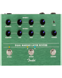 Fender Dual Marine Layer Reverb Electric Guitar Effect Pedal - 023-4563-000