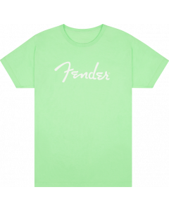 Genuine Fender Guitars Spaghetti Logo T-Shirt, Surf Green, S, SMALL