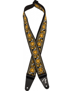 Genuine Fender 2"  Pasadena Woven Guitar Strap, Yellow Lotus